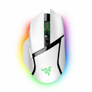 Razer BASILISK V3 PRO WHITE WIRELESS - Optical Switches - Tilt Wheel - 11 Buttons - 30k Sensor