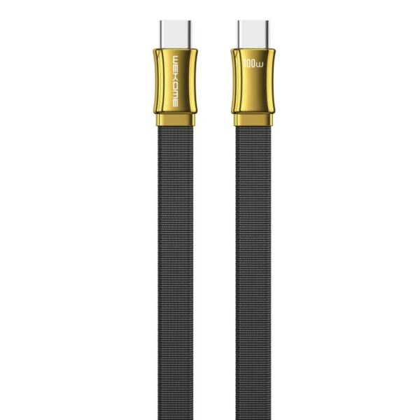 Charging Cable WK 100W TYPE-C/TYPE-C Black 1