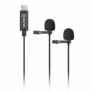 BOYA BY-M3D Dual Mic Lavalier microphone for USB TYPE-C devices
