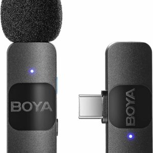 BOYA BY-V10 Wireless Lavalier Microphone for Android Mini Lapel USB-C connection