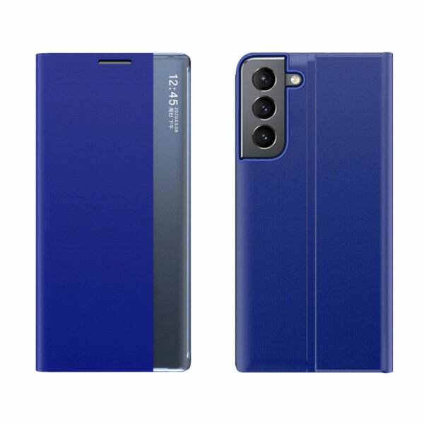 New Sleep Case for Samsung Galaxy A14 cover with flip stand blue