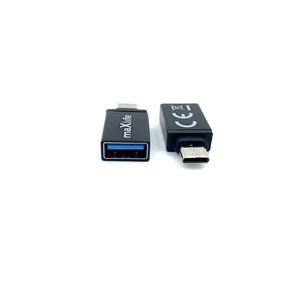 Maxlife Αντάπτορας USB 3.0 σε USB-C σε γκρι χρώμα