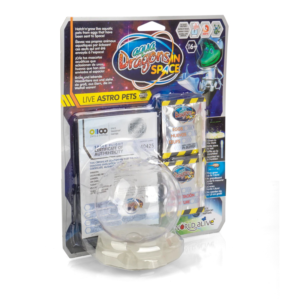 Aqua Dragons Live Astro Pets Ενυδρείο σε σχήμα αστεροειδούς - Basic Kit (6001) κατάλληλο για παιδιά 6 ετών και άνω