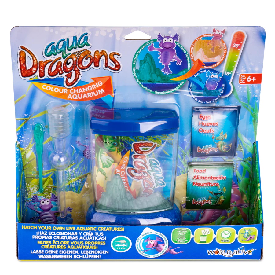 Aqua Dragons Colour Changing in Tray Έξυπνο Ενυδρείο που αντιδρά στην αλλαγή θερμοκρασίας (7001) κατάλληλο για παιδιά 6 ετών και άνω