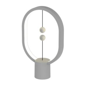 DesignNest Heng Balance Mini |Plastic Lamp Ellipse| Διακοσμητική λάμπα με μαγνητικό διακόπτη (Light Grey)