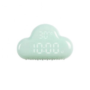 Designnest® AlarmClock Cloud |MUID| Ρολόι/ξυπνητήρι/θερμόμετρο συννεφάκι (Πράσινο)