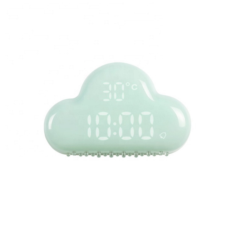 Designnest® AlarmClock Cloud |MUID| Ρολόι/ξυπνητήρι/θερμόμετρο συννεφάκι (Πράσινο)