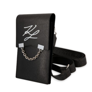 Karl Lagerfeld Wallet Autograph Chain Bag Τσαντάκι clutch κατάλληλο για smartphone (Black - KLWBSAKLCK)