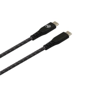 Καλώδιο φόρτισης και δεδομένων Tellur Green Data Cable Type-C σε Type-C – 1 μέτρο σε μαύρο χρώμα