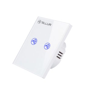Tellur WiFi Switch 2 Ports 1800W Έξυπνος διακόπτης WiFi 2 θυρών σε λευκό (TLL331491)
