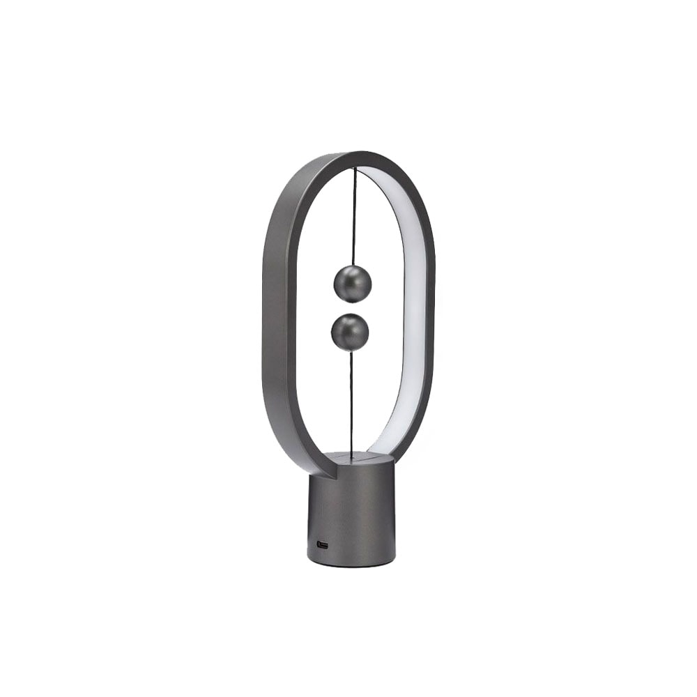 Designnest Heng Balance Mini |Plastic Lamp Ellipse| Διακοσμητική λάμπα με μαγνητικό διακόπτη (Dark Grey)