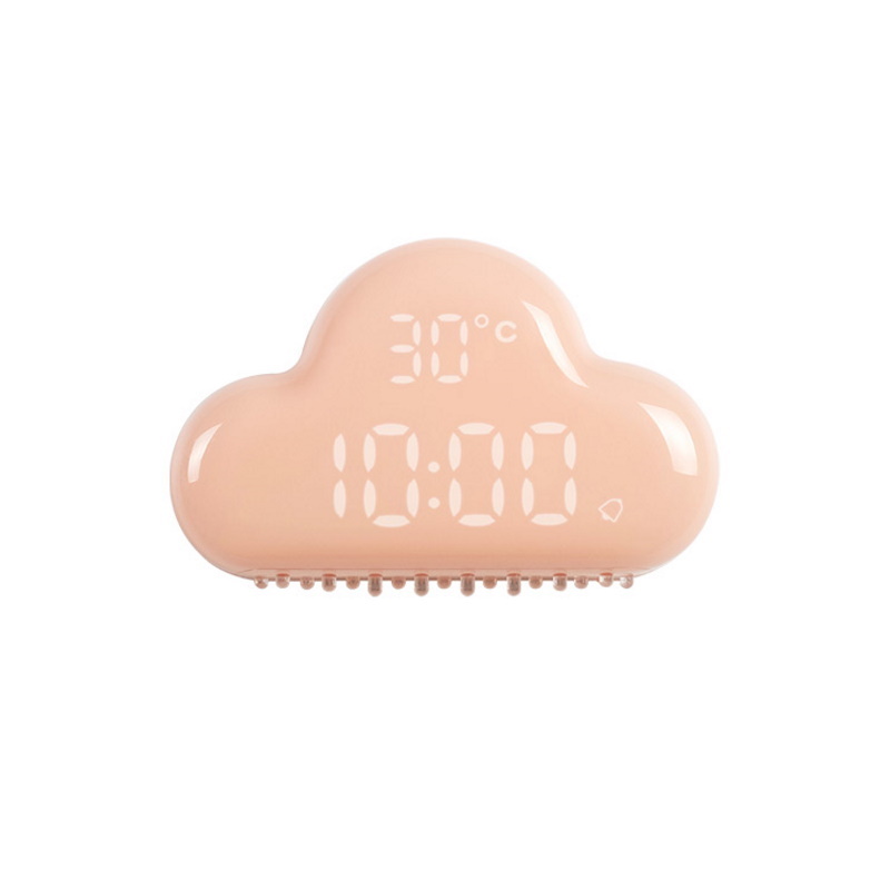 Designnest® AlarmClock Cloud |MUID| Ρολόι/ξυπνητήρι/θερμόμετρο συννεφάκι (Ροζ)
