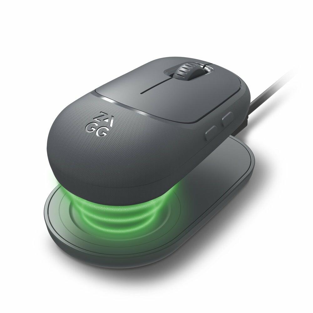 Zagg Pro Mouse Ασύρματο Ποντίκι με Qi Ασύρματη φόρτιση σε χρώμα space grey