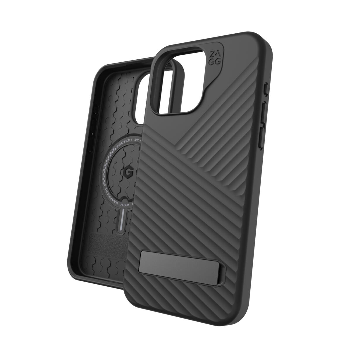 Zagg Denali Snap Case with kickstand Θήκη προστασίας που αντέχει σε πτώσεις έως 5 μέτρα – iPhone 15 Pro Max (Black)