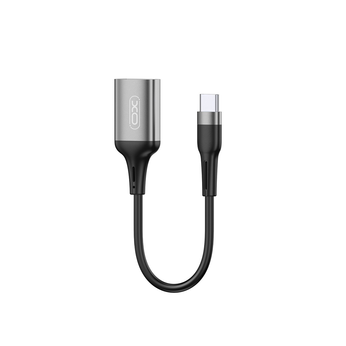 XO NB201 USB to USB-C OTG αντάπτορας με καλώδιο μαύρος