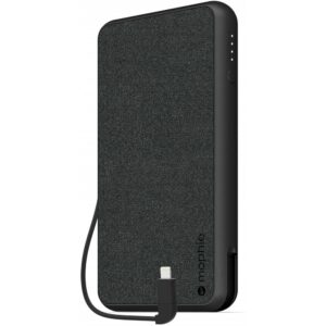 Mophie Powerstation Plus XL 10k Powerbank με καλώδιο Micro-USB/Lightning (μαύρο)