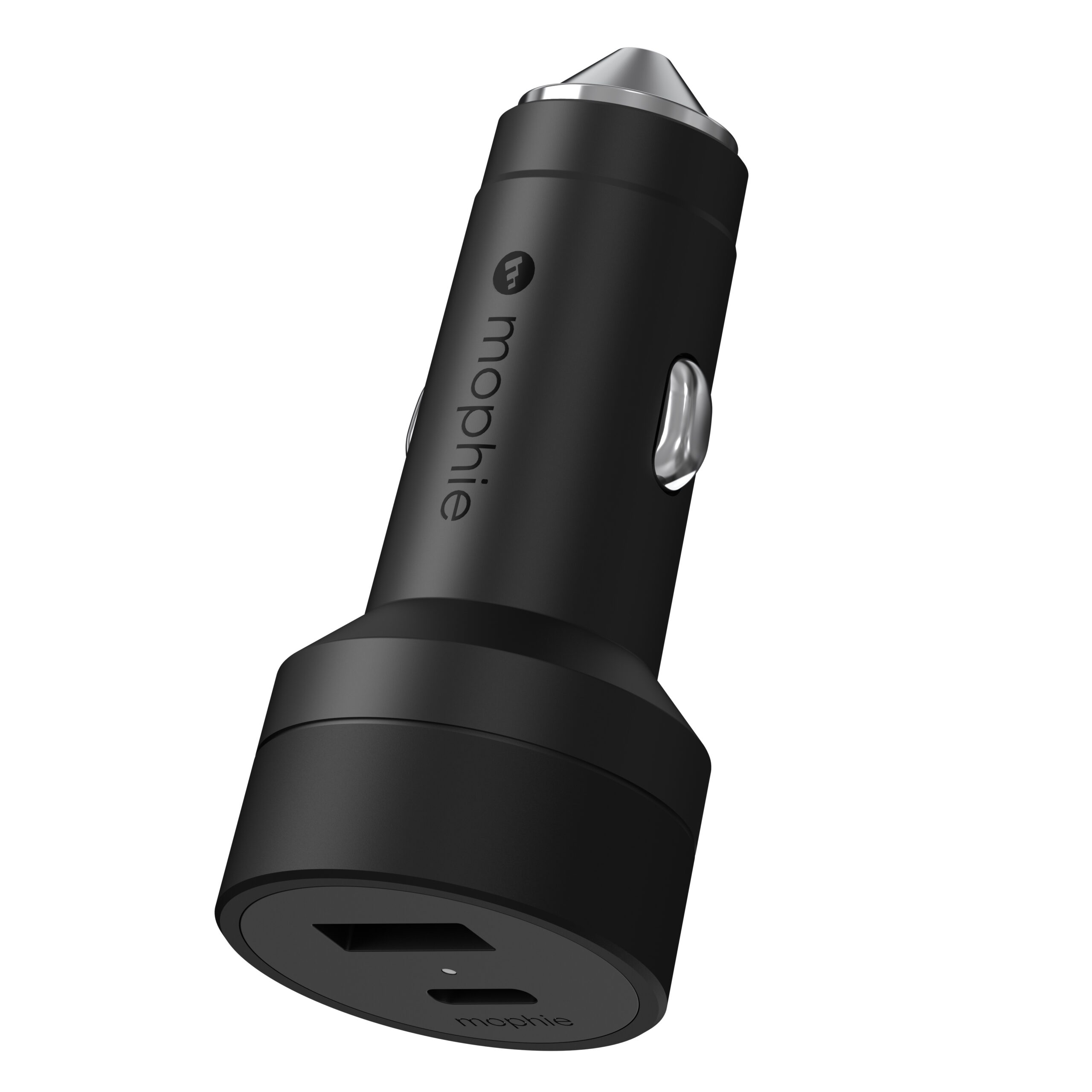 Mophie 42W USB-C to USB-A Dual Car Charger Διπλός φορτιστής αυτοκινήτου USB-A & USB-C 42W (μαύρος) (409912501)