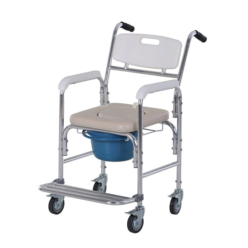 Αδιάβροχο Αναπηρικό Αμαξίδιο με Αφαιρούμενη Τουαλέτα HOMCOM 713-056