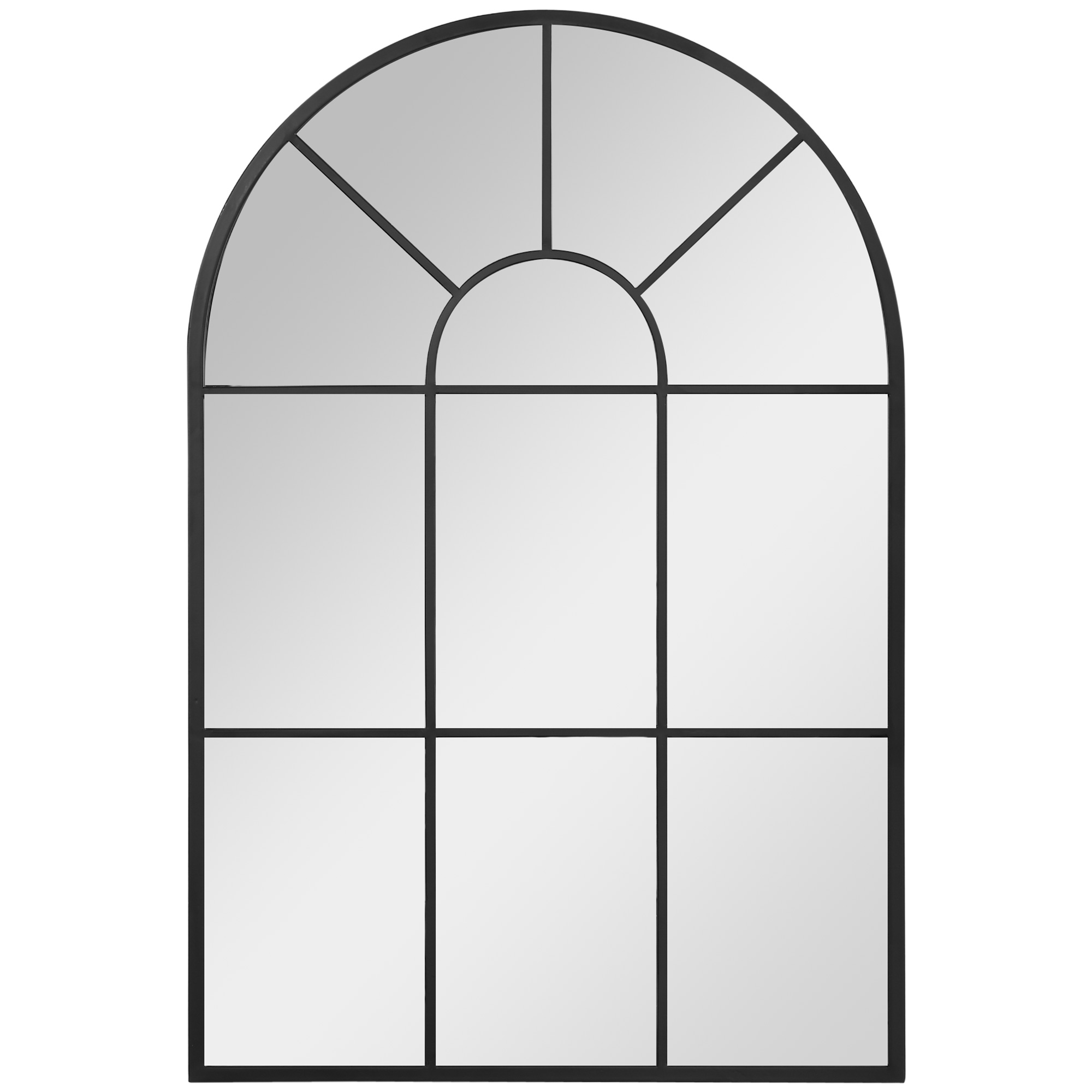 HOMCOM Μοντέρνος Επιτοίχιος και Τοξοειδής Καθρέφτης 91x60 cm για Υπνοδωμάτιο και Σαλόνι