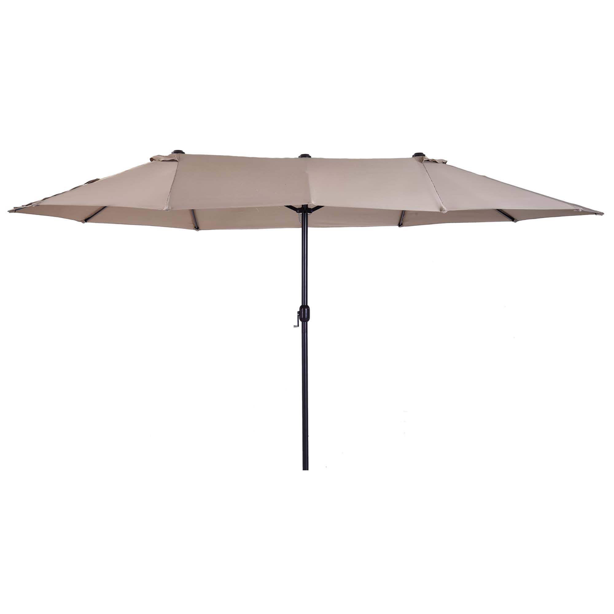 Outsunny Outdoor Double Canopy Umbrella