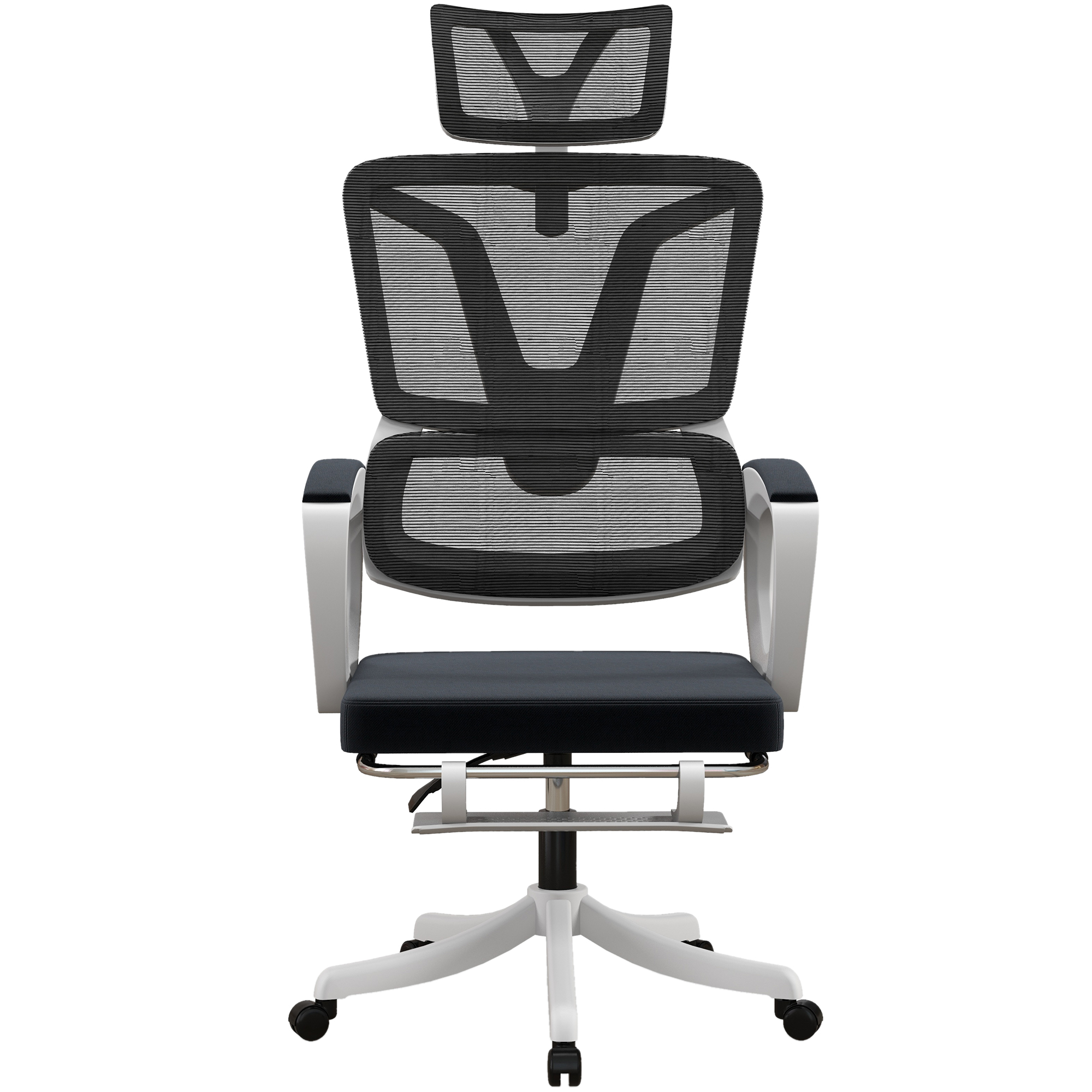 Εργονομική καρέκλα γραφείου Vinsetto με ρυθμιζόμενο ύψος με στήριγμα ποδιών και προσκέφαλο