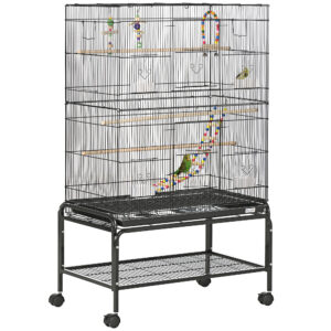 PawHut Steel Bird Cage with Perches