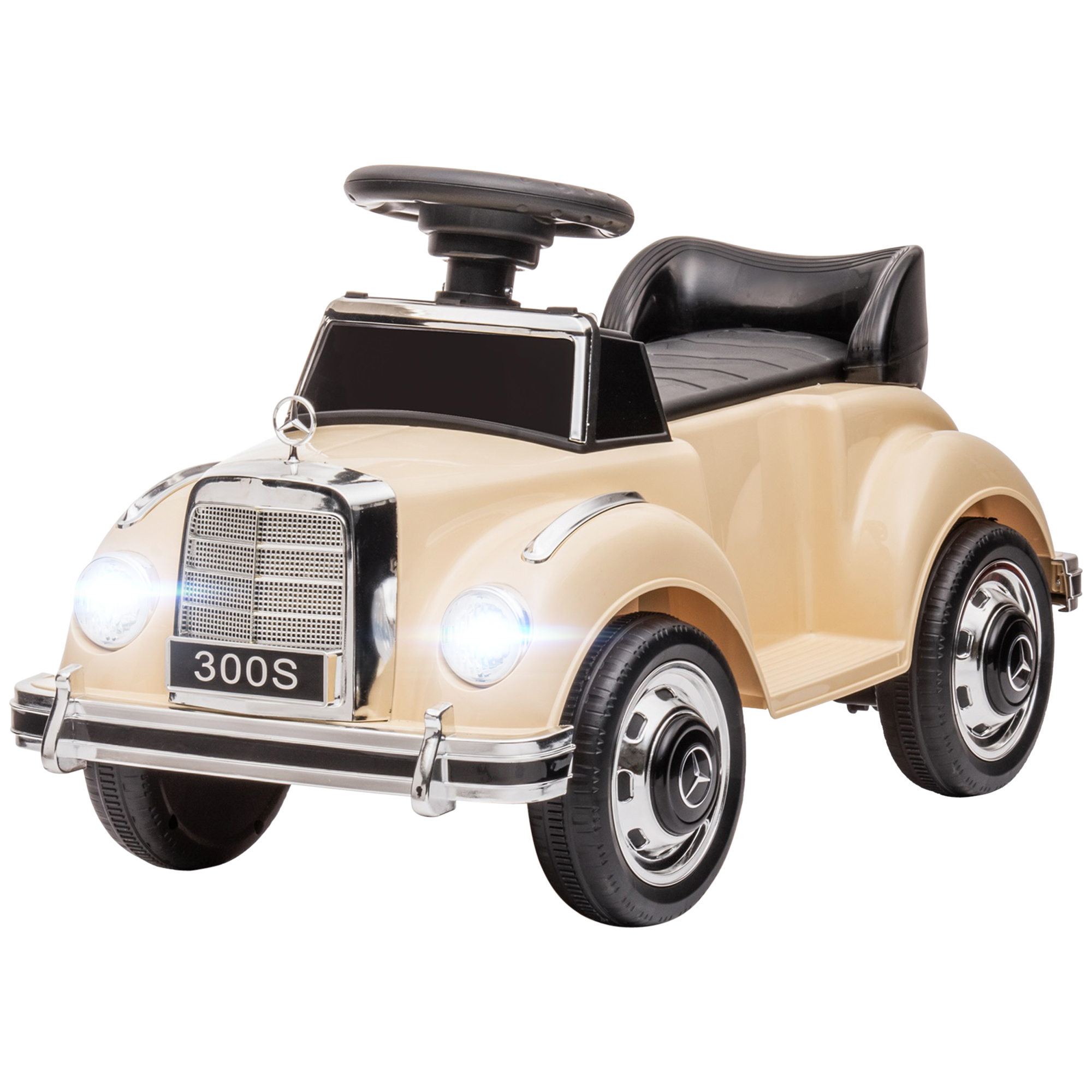HOMCOM Electric Ride-On Toy Car για παιδιά 18-48 μηνών άδεια Mercedes-Benz με μουσική