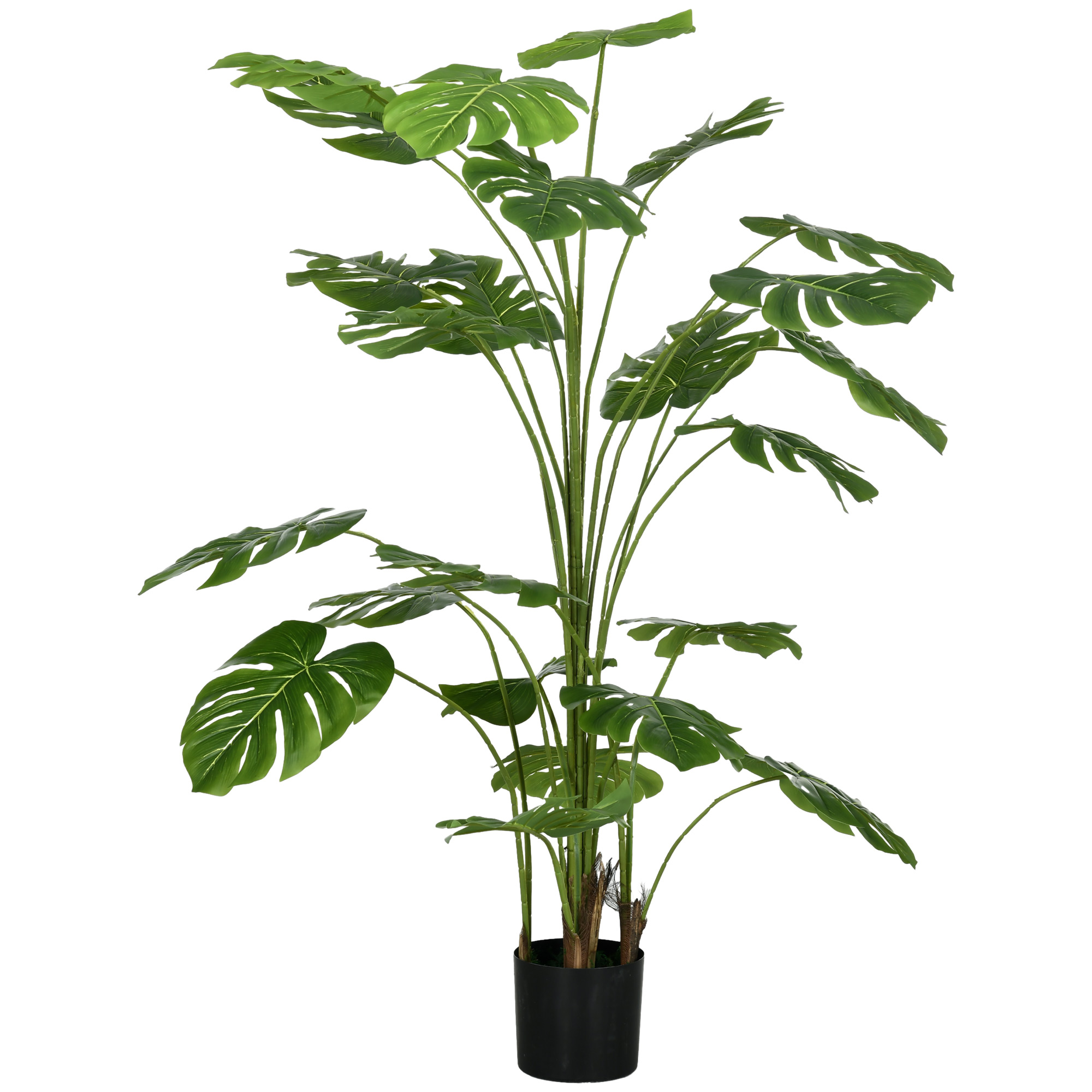 HOMCOM Τεχνητό φυτό Monstera Ύψος 180 cm για εσωτερική και εξωτερική χρήση με γλάστρα