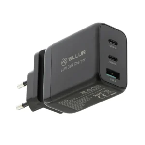 Tellur GaN 65W 3-port wall charger