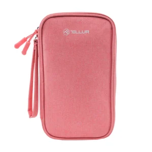 Tellur Universal Travel Cable Organizer- Τσάντα οργάνωσης Ταξιδιου σε ροζ χρώμα (TLL193021)