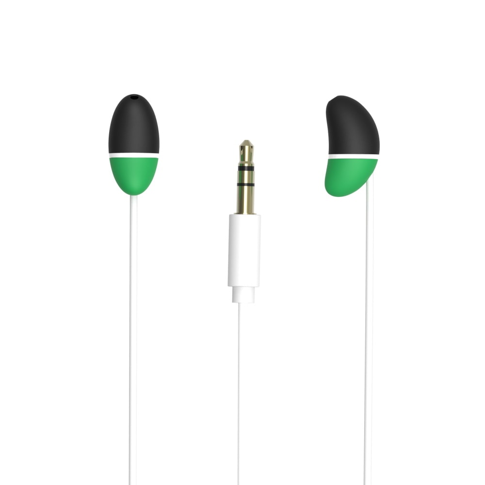 Allocacoc earBeans |nano| Ελαφριά ακουστικά σε σχήμα φασολιού (Kelly Green)