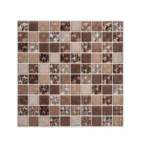 Σετ Διακοσμητικά Αυτοκόλλητα Τοίχου Πλακάκια 25.5 x 25.5 cm 2 τμχ Χρώματος Καφέ Atmosphera 150408-Brown