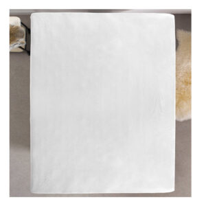 Μονό Σεντόνι Dubbel Jersey με Λάστιχο 80 x 220 x 30 cm Χρώματος Λευκό Dreamhouse 8717703801583