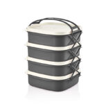 Πλαστικό Φαγητοδοχείο - Lunch Box 4 Επιπέδων 20 x 19 x 25.5 cm Herzberg HG-L765