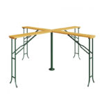 Μεταλλικό Πτυσσόμενο Τραπέζι- Bar Κήπου 4 Θέσεων 239.5 x 103 cm Hoppline HOP1001193
