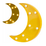 Παιδικό Πλαστικό LED Φωτιστικό Φεγγάρι 17.5 x 3 x 24 cm Nukido NK-409-Moon