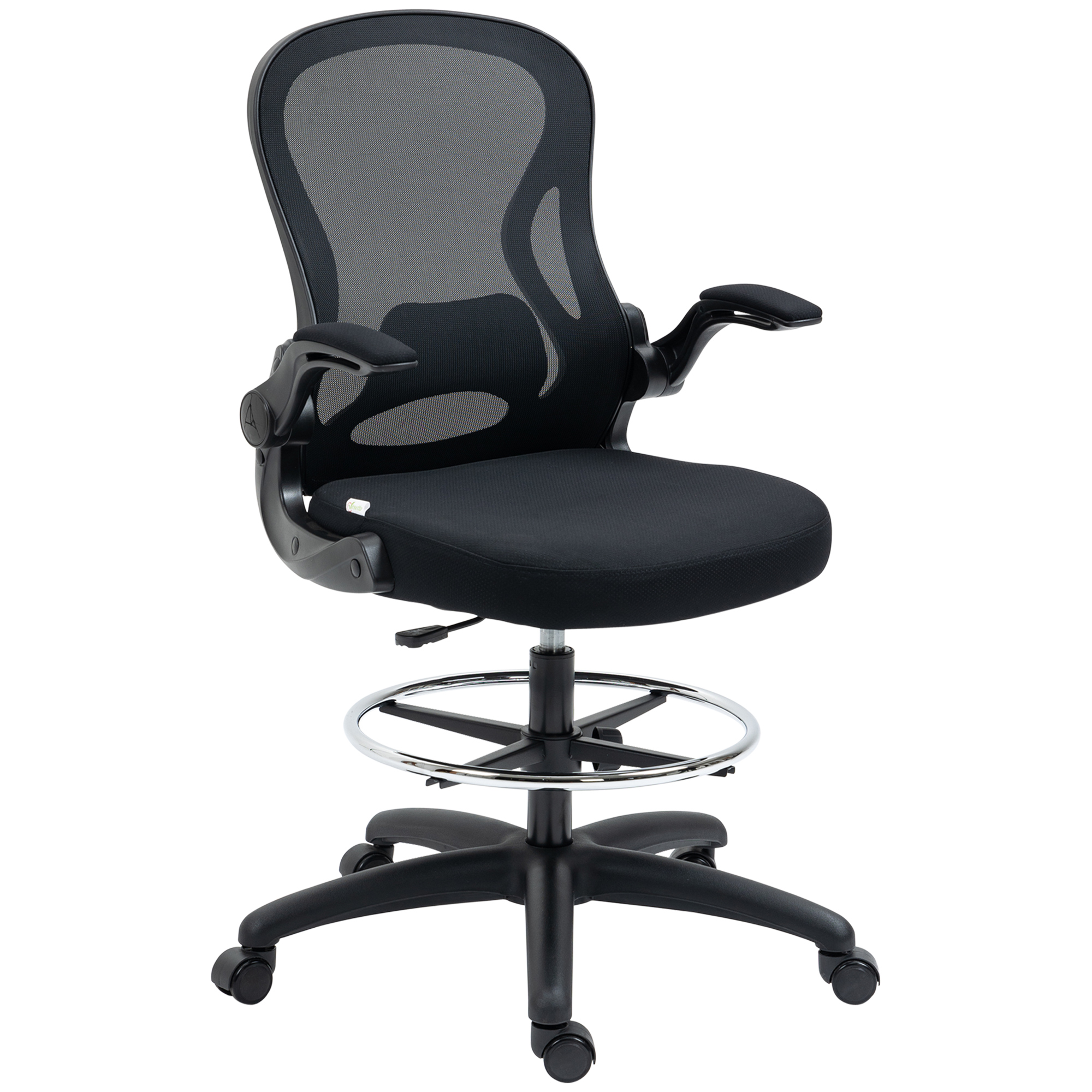Εργονομική καρέκλα γραφείου Vinsetto από αναπνεύσιμο ύφασμα με ρυθμιζόμενο ύψος και πτυσσόμενα μπράτσα