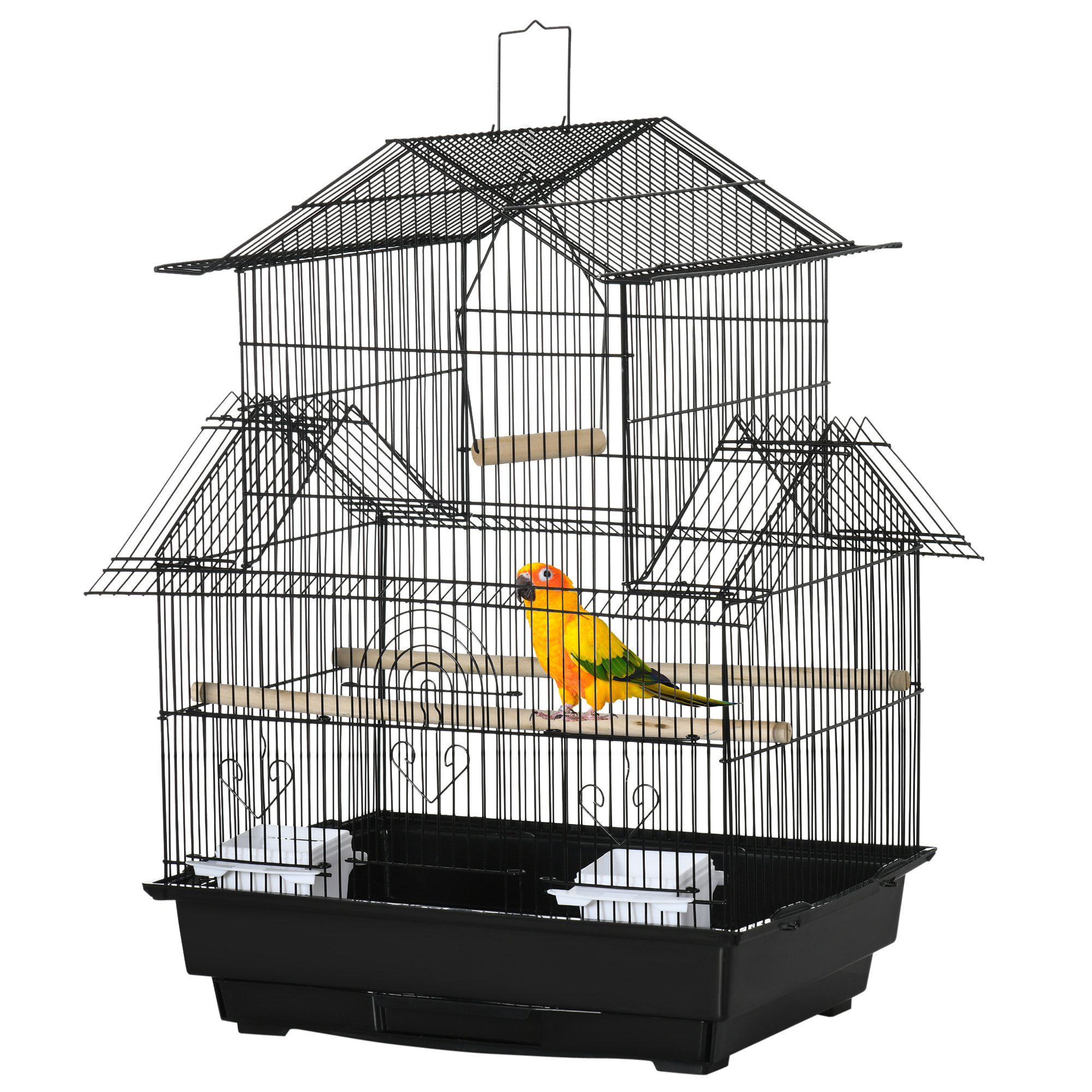 PawHut Bird Cage με λαβή μεταφοράς και αφαιρούμενο δίσκο