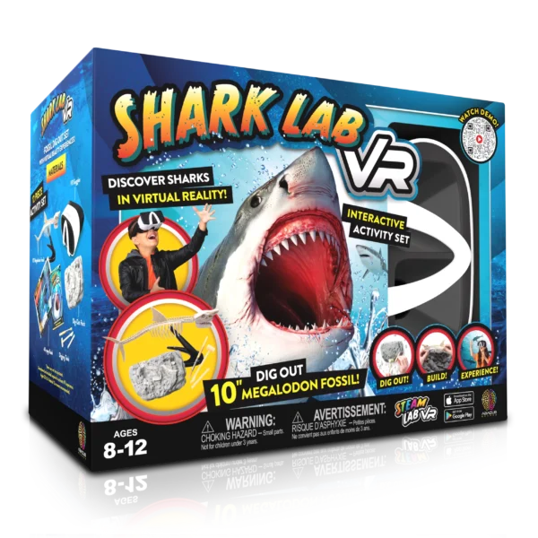 Abacus Brands Shark Lab VR Επιστημονικό σετ εικονικής πραγματικότητας – Πλήρης Έκδοση – Περιλαμβάνει Γυαλιά VR