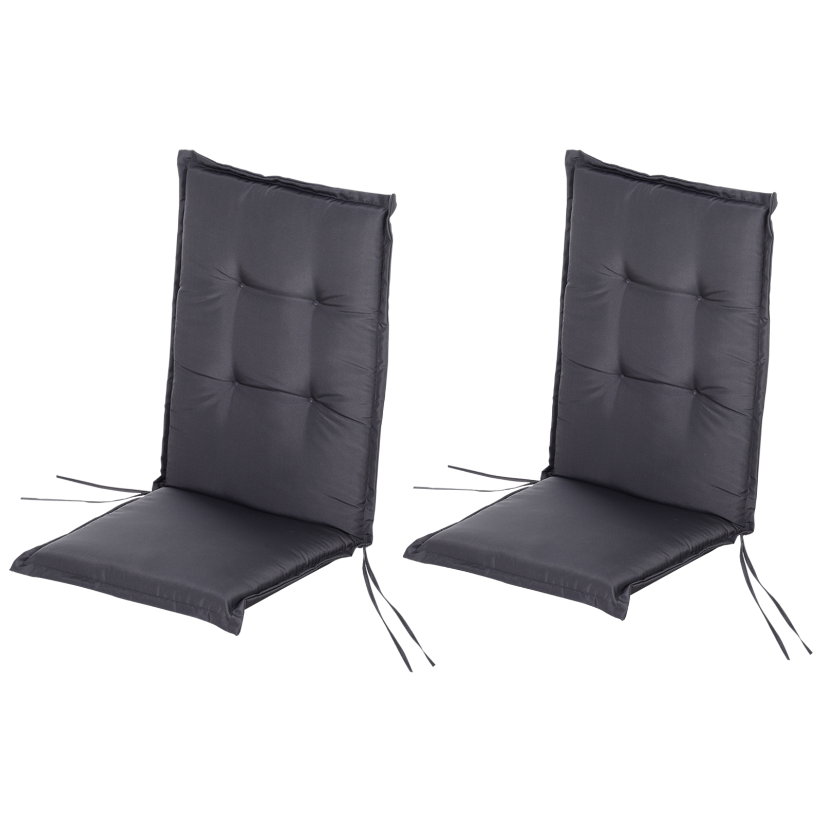 Outsunny αδιάβροχο μαξιλάρι με επένδυση για καρέκλες και ξαπλώστρες εξωτερικού χώρου 120 x 50 x 6 cm