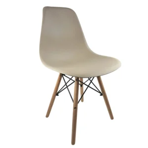 Καρέκλα Τραπεζαρίας COLT Cappuccino/Φυσικό PP/Ξύλο 53.5x46x81cm