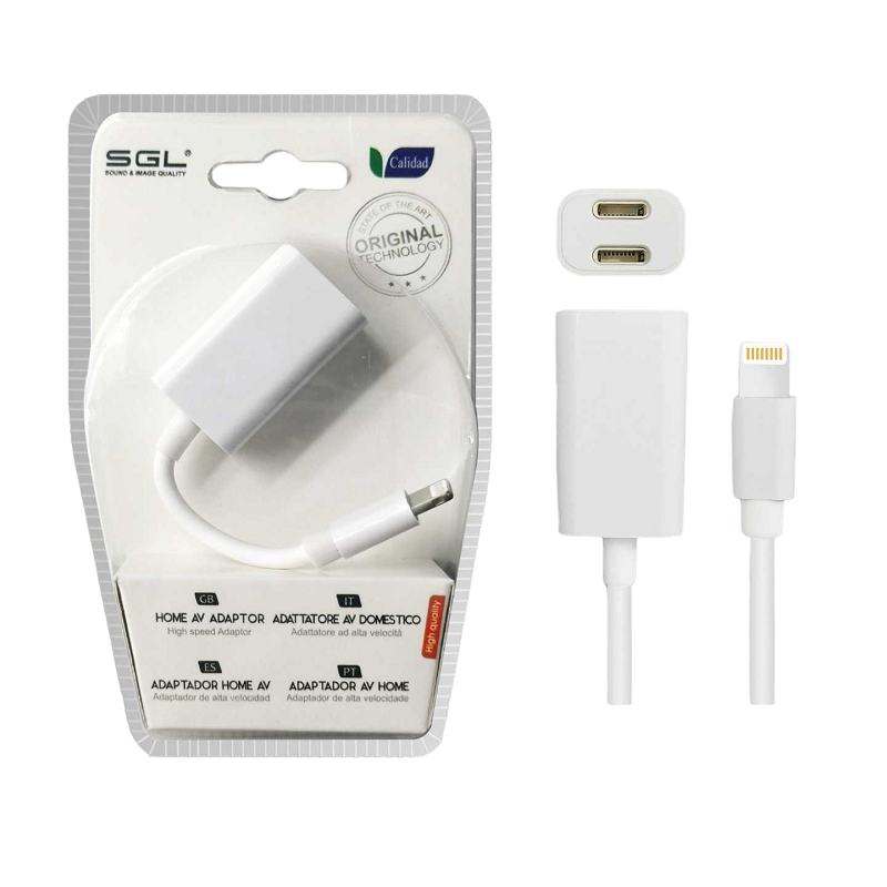 Αντάπτορας για iOs - Lightning Male σε Dual Lightning Female - T61 - 096063 Αντάπτορας για iOs - Lightning Male σε Dual Lightning Female - T61 - 096063
