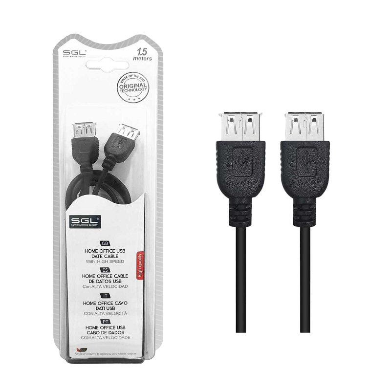 Καλώδιο επέκτασης USB 2.0 - 8S - Female/Female - 1.5m - 097428 Καλώδιο επέκτασης USB 2.0 - 8S - Female/Female - 1.5m - 097428