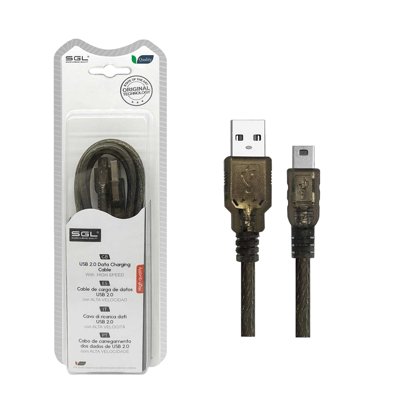 Καλώδιο μεταφοράς δεδομένων - Data - 3S01 - USB-A male/USB Mini male - 3m - 097589 Καλώδιο μεταφοράς δεδομένων - Data - 3S01 - USB-A male/USB Mini male - 3m - 097589