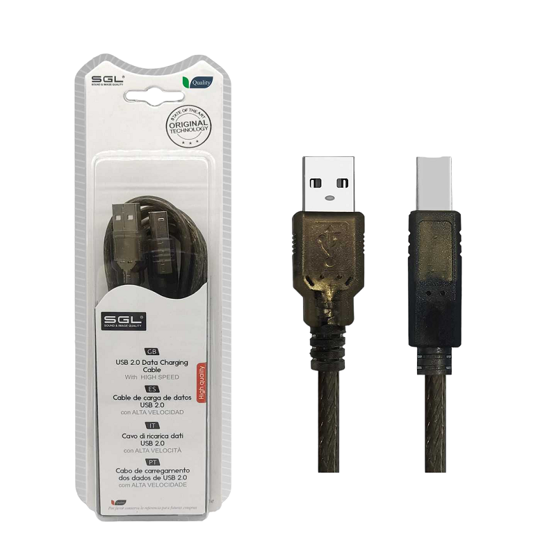Καλώδιο USB 2.0 - 5S01 - USB-A male/USB-B male - 5m - 097657 Καλώδιο USB 2.0 - 5S01 - USB-A male/USB-B male - 5m - 097657