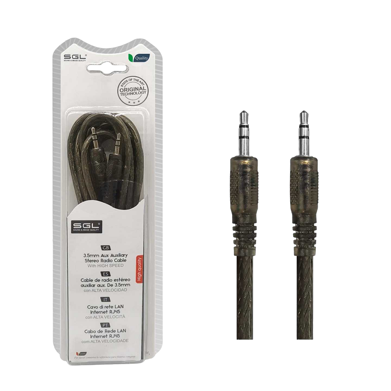 Καλώδιο ήχου - 40201 - Jack 3.5mm Male/Male - 3m - 097701 Καλώδιο ήχου - 40201 - Jack 3.5mm Male/Male - 3m - 097701