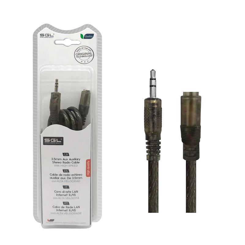 Kαλώδιο επέκτασης ήχου - 402C01 - Jack 3.5mm Male/Female - 5m - 097800 Kαλώδιο επέκτασης ήχου - 402C01 - Jack 3.5mm Male/Female - 5m - 097800