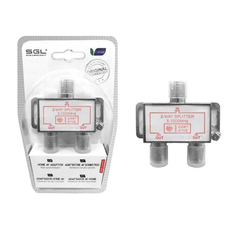 Διακλαδωτής σύνδεσης κεραίας TV - 2Way Splitter - 1801 - 098494 Διακλαδωτής σύνδεσης κεραίας TV - 2Way Splitter - 1801 - 098494