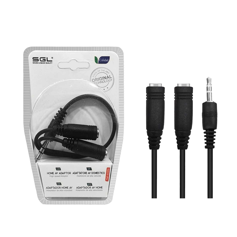 Αντάπτορας καλωδίου ήχου - Jack 3.5mm Male σε 2xFemale - 1576-2 - 098876 Αντάπτορας καλωδίου ήχου - Jack 3.5mm Male σε 2xFemale - 1576-2 - 098876