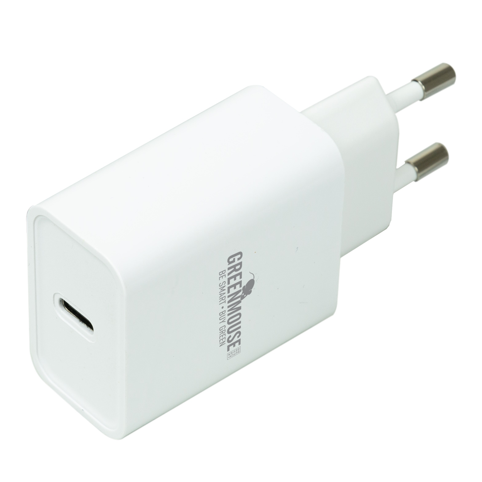Wall Adapter USB-C Οικιακός φορτιστής PD 20W GreenMouse σε λευκό χρώμα - 46956678